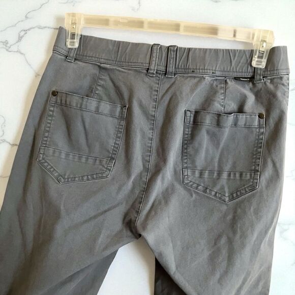 Toad & Co Earthworks Pant Gray Stitched Pocket Tapered Leg Size 10 - Picture 4 of 6